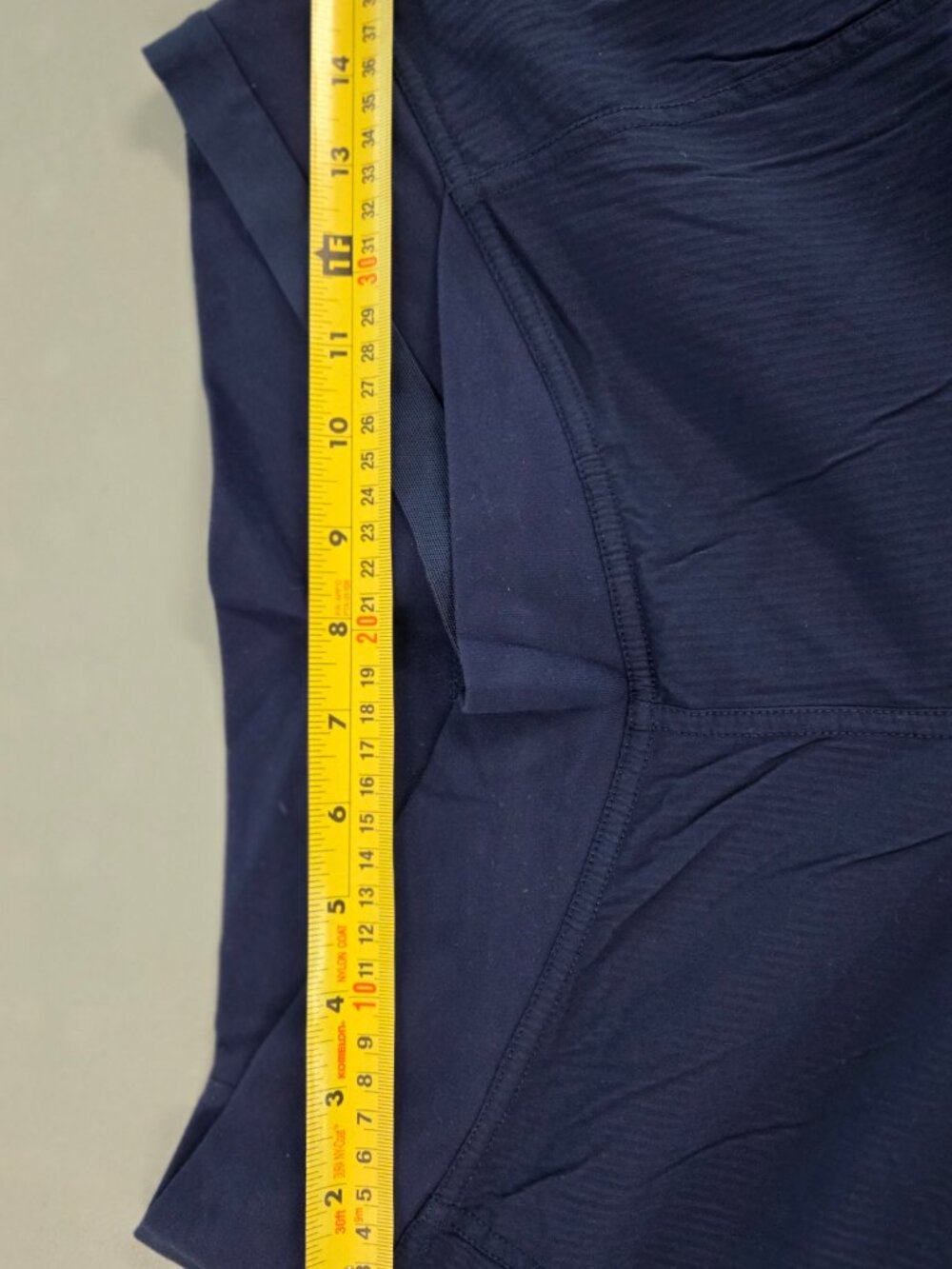 Lululemon Crossover V-Waistband Wide-Leg Crop Pants Dark Navy Pinstripe Sz 10 - Picture 12 of 16